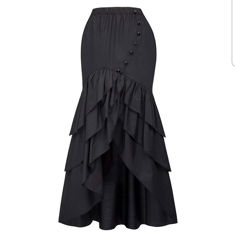 Steampunk burlesque pirate skirt